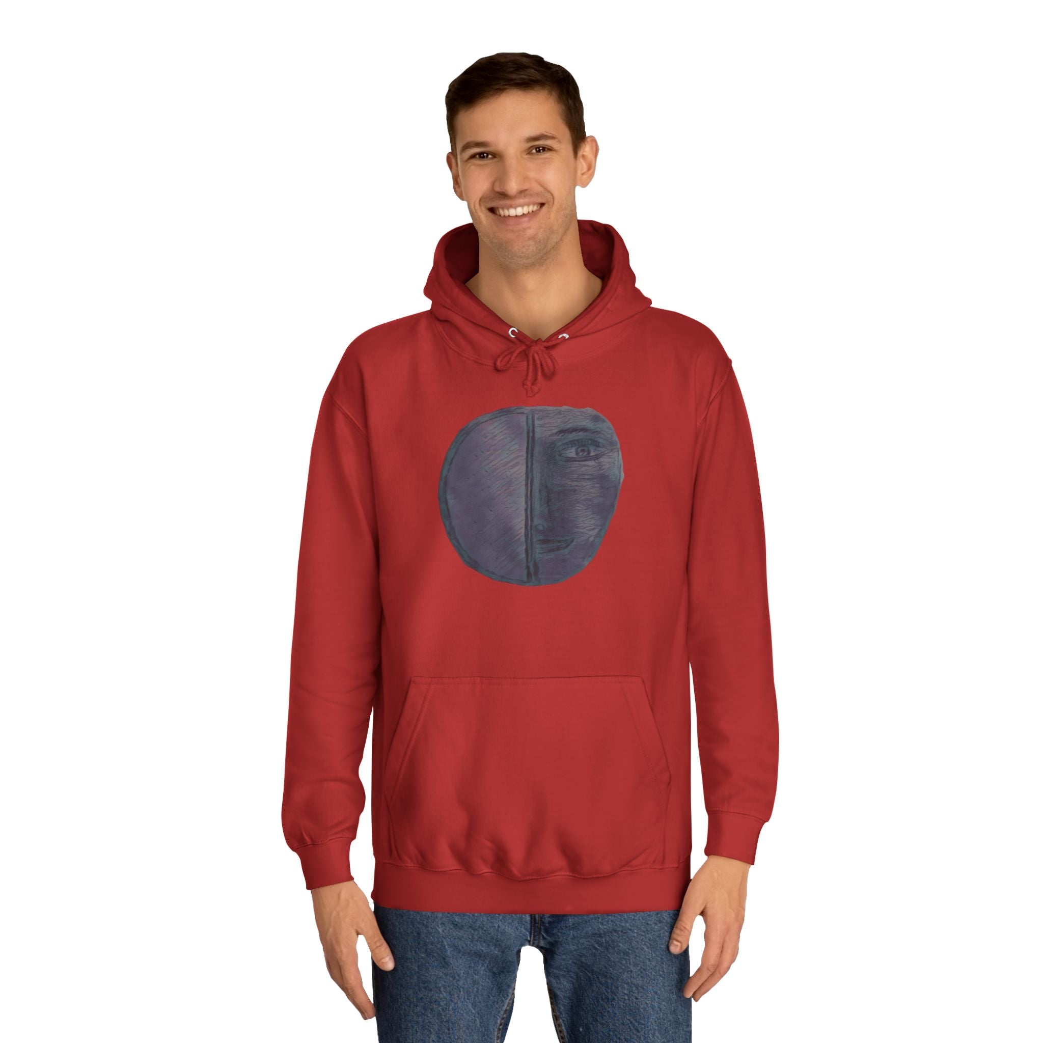 Abstract Art Unisex College Hoodie, Cozy Streetwear, College Gear, Gift for Students, Unique Stylish Hoodie