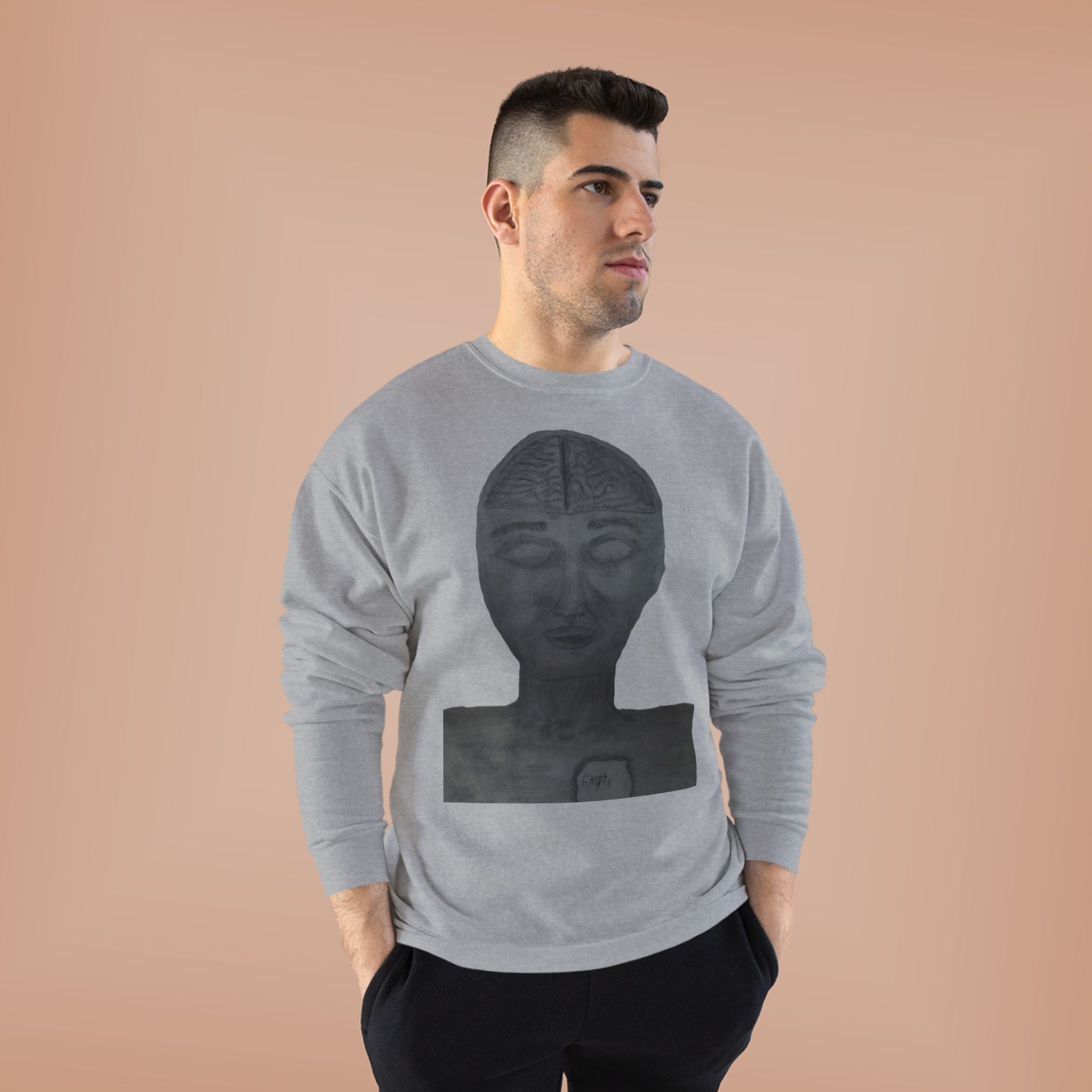 Unisex Eco-Friendly Crewneck Sweatshirt with Artistic Monochrome Design, Cozy Fashion, Gift for Art Lovers, Sustainable Style, Perfect [...]