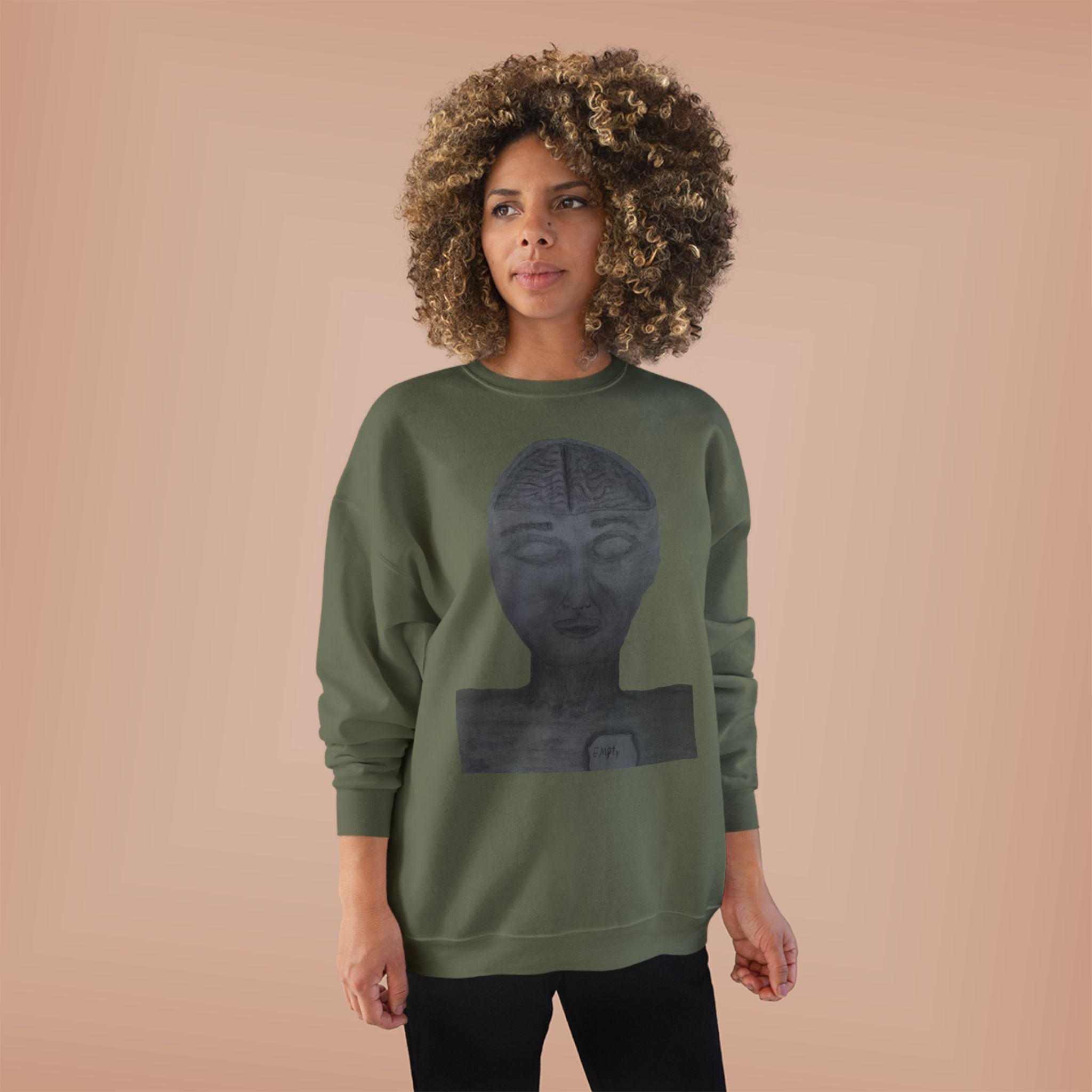 Unisex Eco-Friendly Crewneck Sweatshirt with Artistic Monochrome Design, Cozy Fashion, Gift for Art Lovers, Sustainable Style, Perfect [...]
