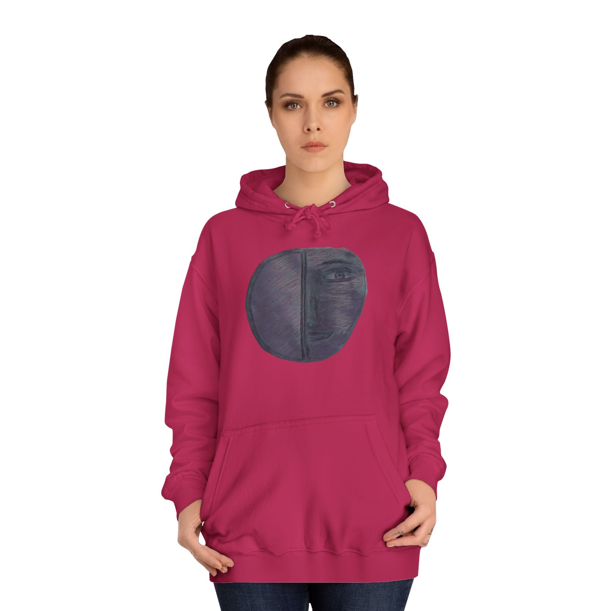 Abstract Art Unisex College Hoodie, Cozy Streetwear, College Gear, Gift for Students, Unique Stylish Hoodie