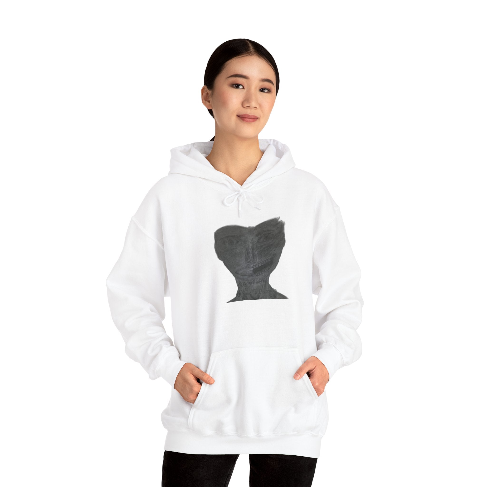 Unisex Heavy Blend™ Hooded Sweatshirt - Listen to the Devil Graphic Hoodie, Cozy Streetwear, Gift for Music Lovers