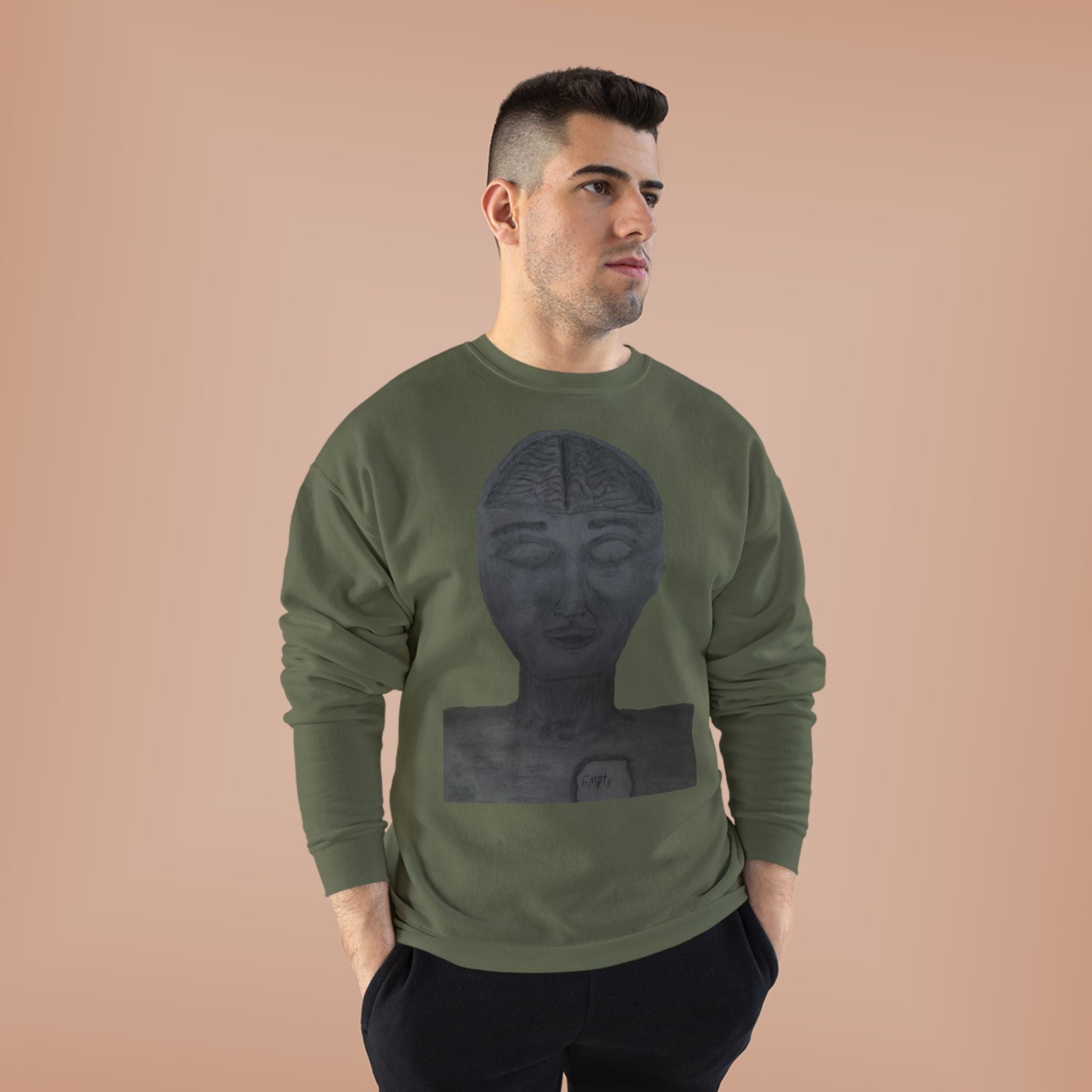 Unisex Eco-Friendly Crewneck Sweatshirt with Artistic Monochrome Design, Cozy Fashion, Gift for Art Lovers, Sustainable Style, Perfect [...]