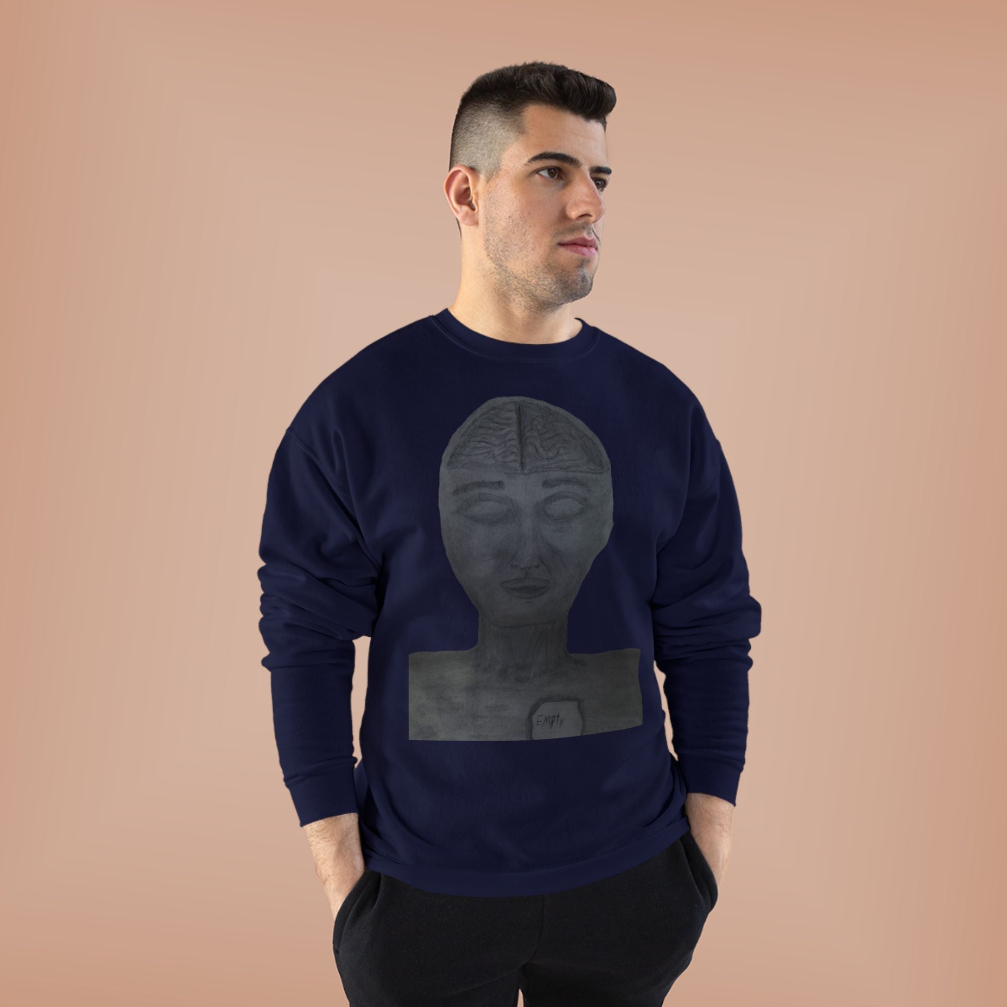 Unisex Eco-Friendly Crewneck Sweatshirt with Artistic Monochrome Design, Cozy Fashion, Gift for Art Lovers, Sustainable Style, Perfect [...]