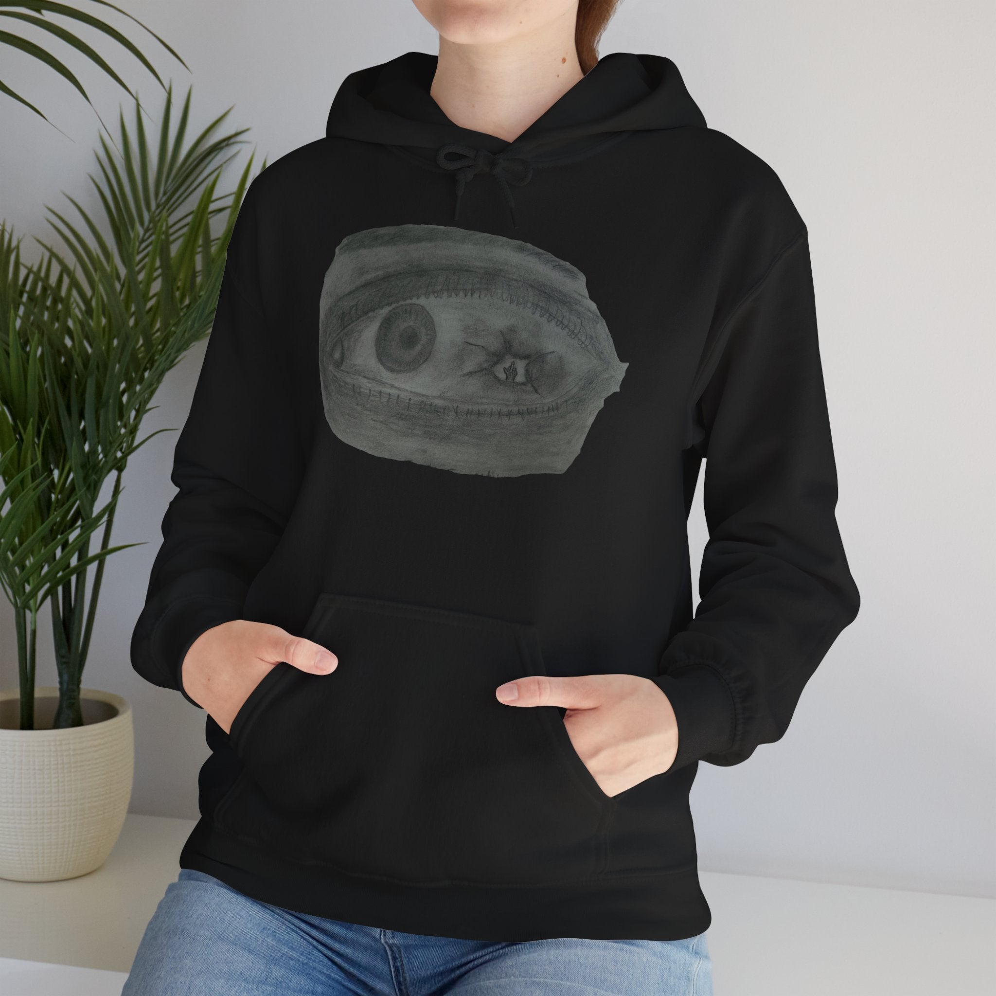 Visionary Eye Hooded Sweatshirt | Cozy Unisex Hoodie for Artists, Creative Souls, Gift for Birthdays, Unique Fashion, Casual Wear