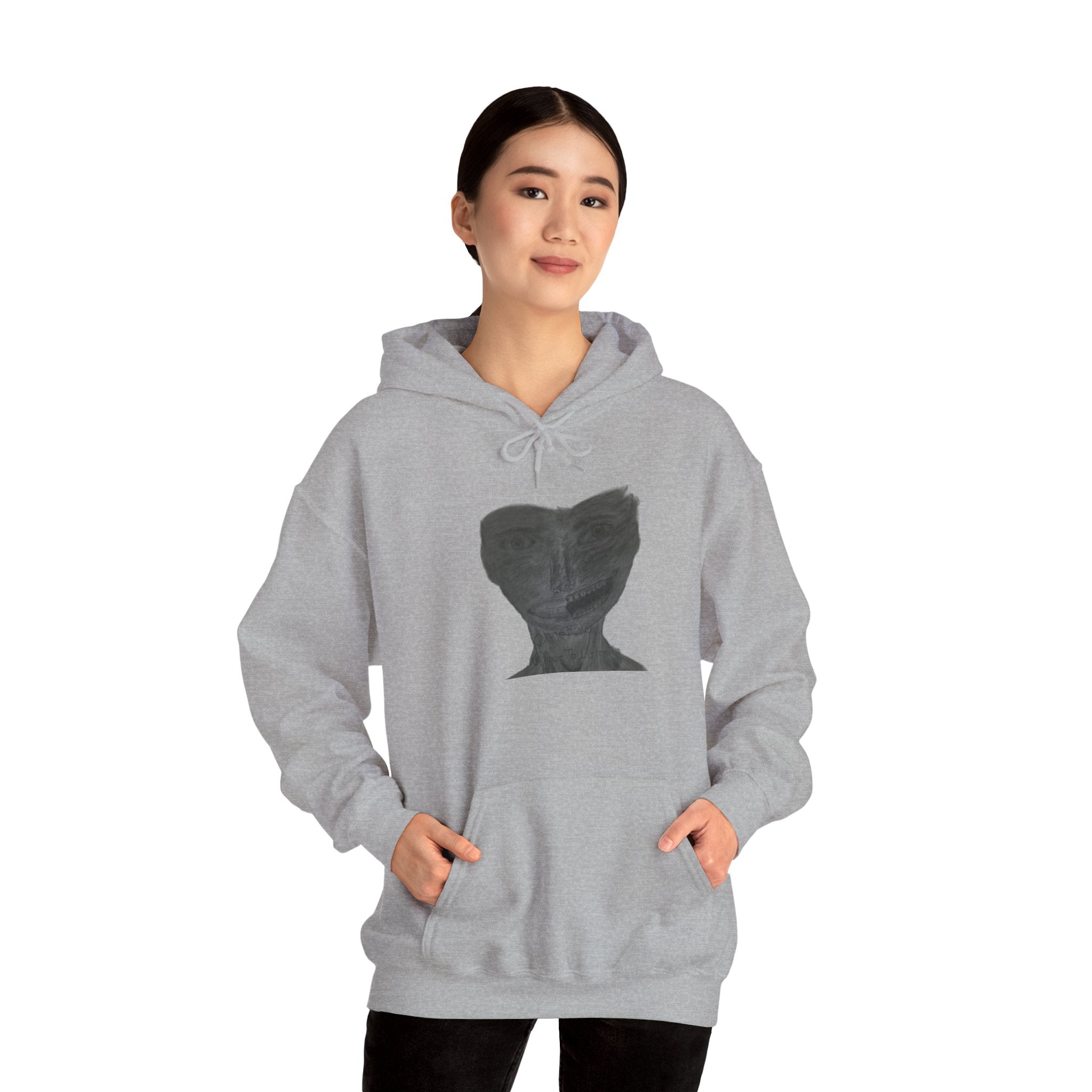 Unisex Heavy Blend™ Hooded Sweatshirt - Listen to the Devil Graphic Hoodie, Cozy Streetwear, Gift for Music Lovers
