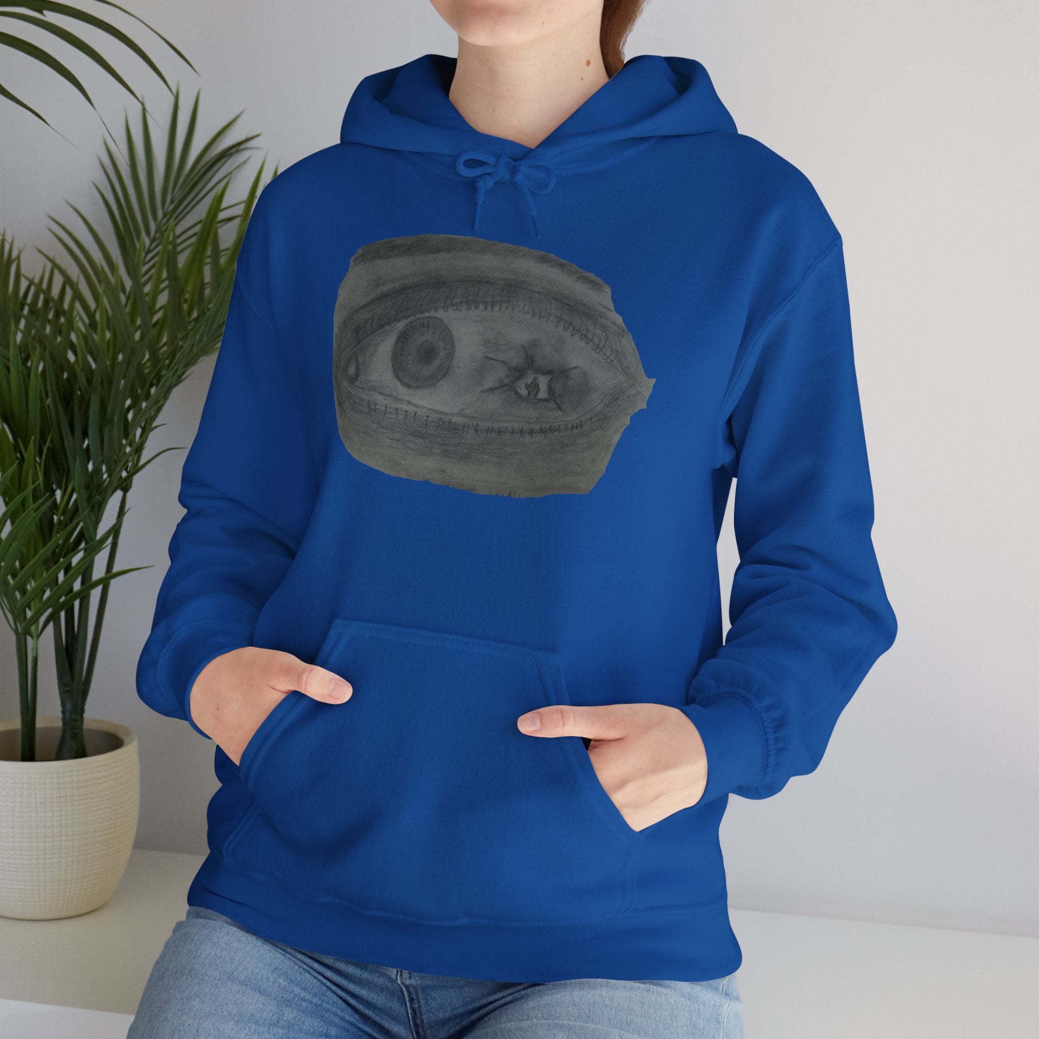 Visionary Eye Hooded Sweatshirt | Cozy Unisex Hoodie for Artists, Creative Souls, Gift for Birthdays, Unique Fashion, Casual Wear