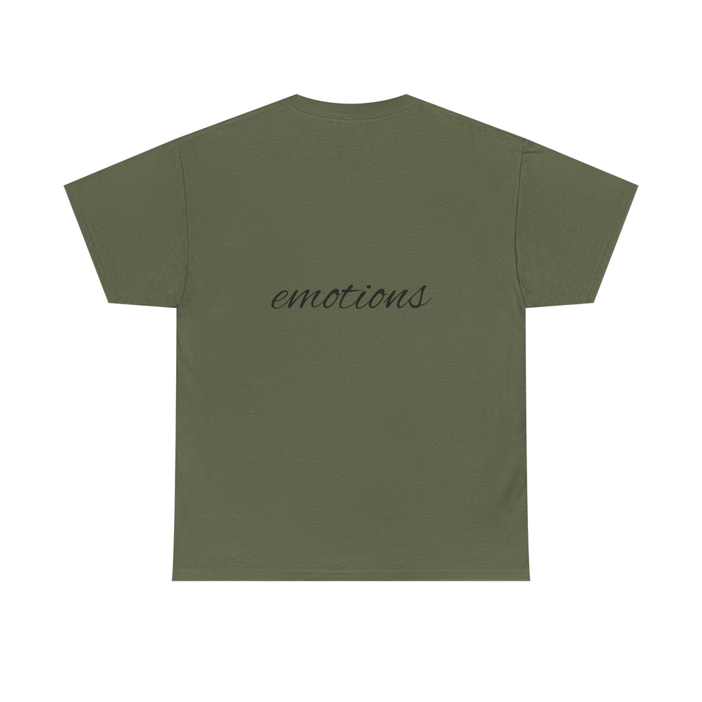 Emotional Connections Unisex Heavy Cotton Tee, Expressive T-Shirt, Casual Layering Top, Gift for Friends, Everyday Wear