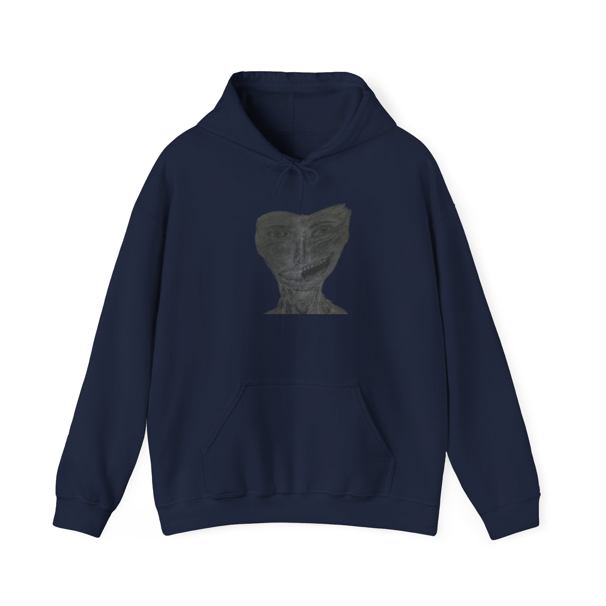 Unisex Heavy Blend™ Hooded Sweatshirt - Listen to the Devil Graphic Hoodie, Cozy Streetwear, Gift for Music Lovers