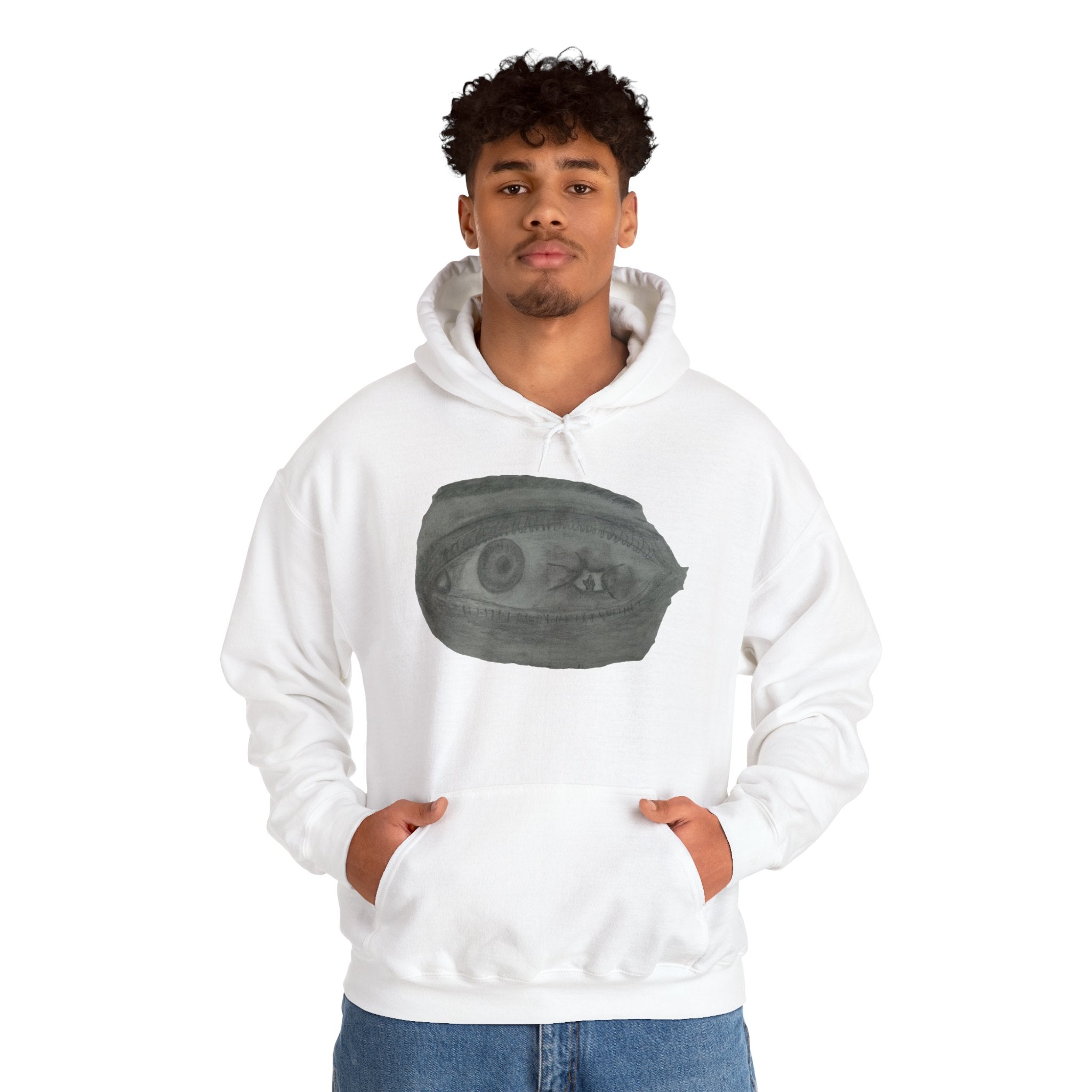 Visionary Eye Hooded Sweatshirt | Cozy Unisex Hoodie for Artists, Creative Souls, Gift for Birthdays, Unique Fashion, Casual Wear