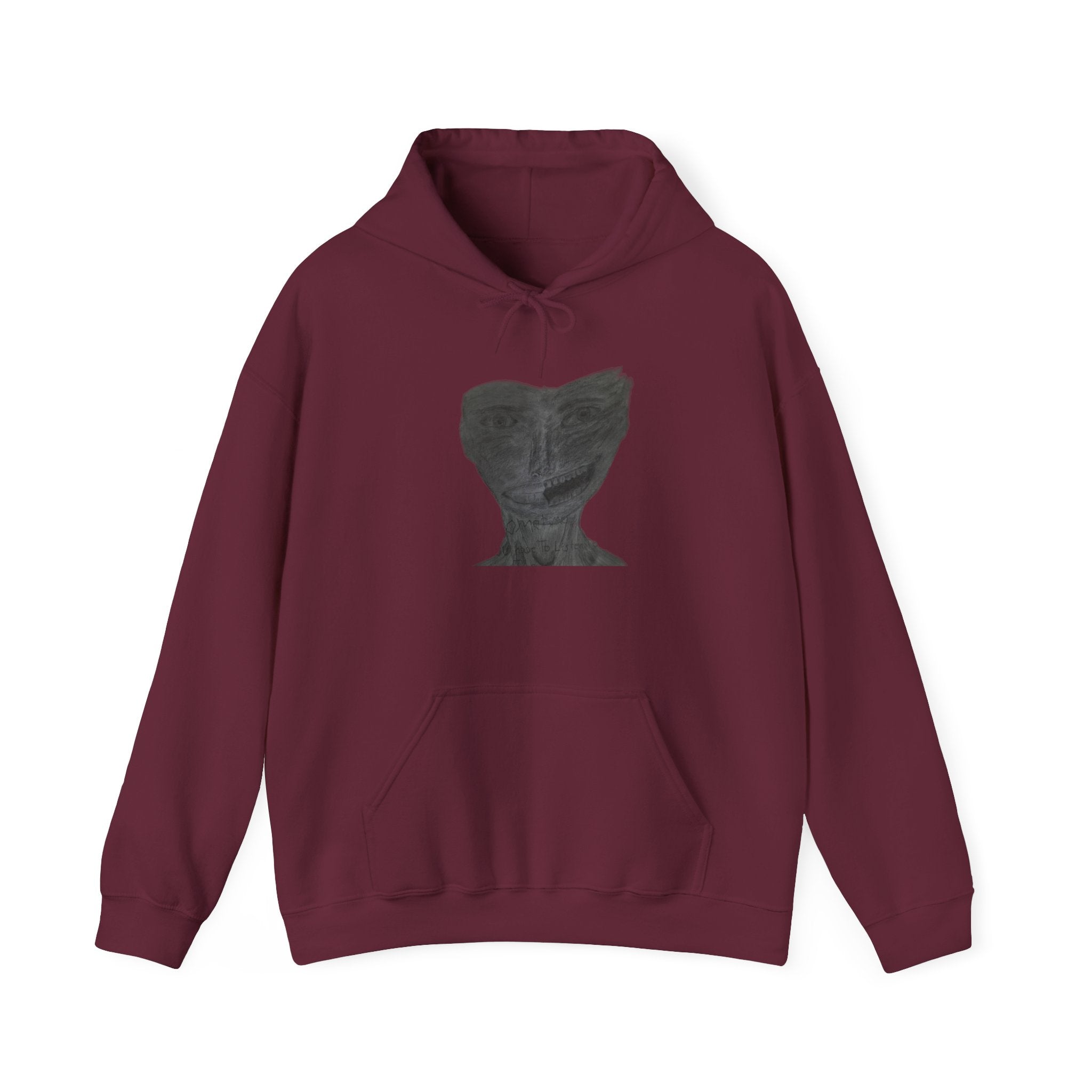 Unisex Heavy Blend™ Hooded Sweatshirt - Listen to the Devil Graphic Hoodie, Cozy Streetwear, Gift for Music Lovers