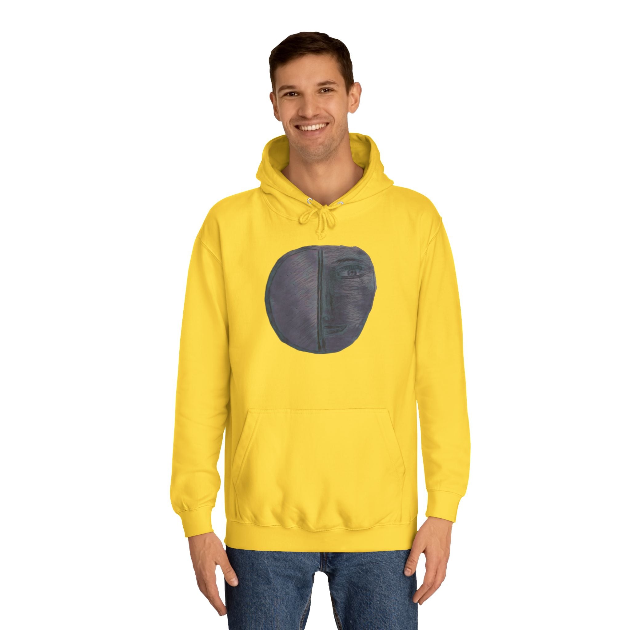 Abstract Art Unisex College Hoodie, Cozy Streetwear, College Gear, Gift for Students, Unique Stylish Hoodie